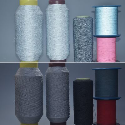 0.3MM Warna abu-abu alami High Light Reflective Strip Reflective Thread Reflective Yarn