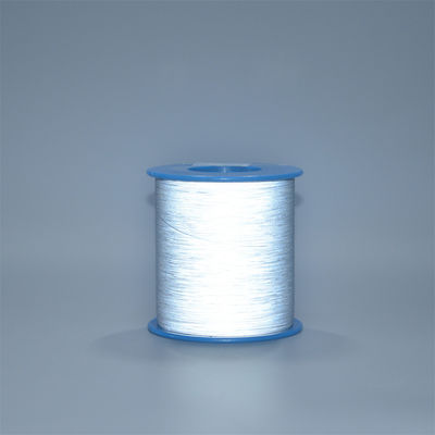 0.2MM Warna abu-abu alami High Light Reflective Strip Reflective Thread Reflective Yarn