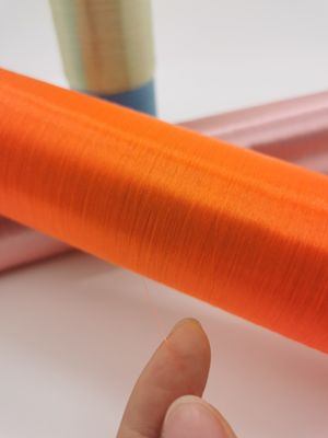 Benang filamen poliester single strand dengan panjang rendah untuk merajut