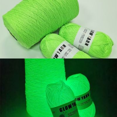 Benang Jahit Luminous Yarn 150D Glow In The Dark Wool Yarn