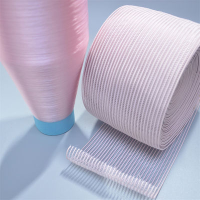 Benang Monofilament Polyester Twist Rendah 0.20mm PET Permeabilitas Udara Besar