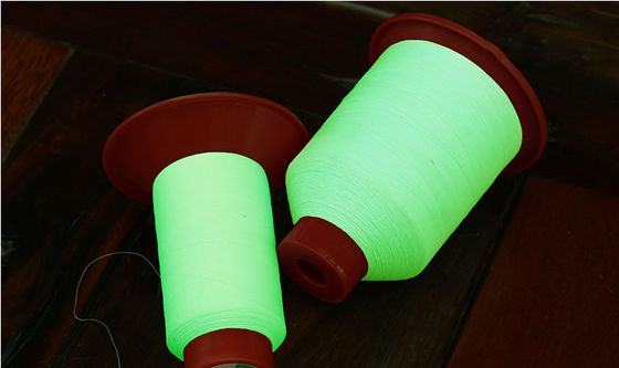 150D Glow In The Dark Yarn Crochet Hijau Bercahaya Untaian Sulaman