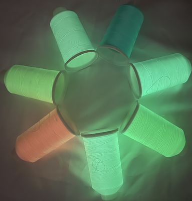 150D Glow In The Dark Yarn Crochet Hijau Bercahaya Untaian Sulaman