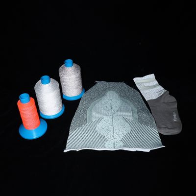 0.20mm Reflective Yarn Embroidery Polyester Sesuaikan Warna