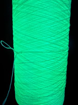 Hias Glow Yarn Untuk Crocheting 8 Jam Waktu Glowing Skin Safe
