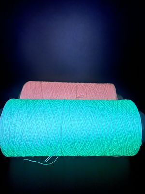 450D Diy Glow Yarn Natural White Fluorescent Knitting ramah lingkungan