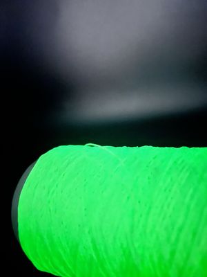 450D Diy Glow Yarn Natural White Fluorescent Knitting ramah lingkungan