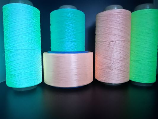 Polyester Glowing Diy Glow Yarn FDY Fluorescent Knitting Shoes Atas