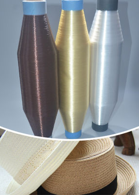 Benang Monofilament Polyester Twist Rendah 0.20mm PET Permeabilitas Udara Besar