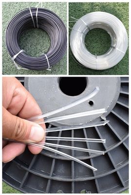 Benang Polyester Monofilament 4,0mm Polyester Poy Yarn dengan Penyusutan Rendah