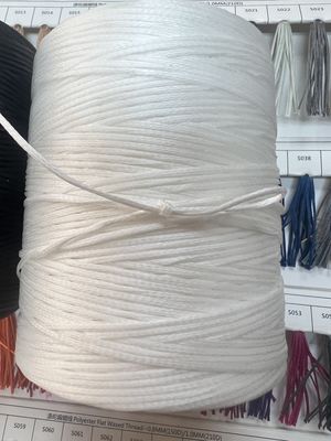 PVC Lapisan Benang Tinggi Kekuatan Polyester Lapisan Bulat Benang Waxed Sewing Thread