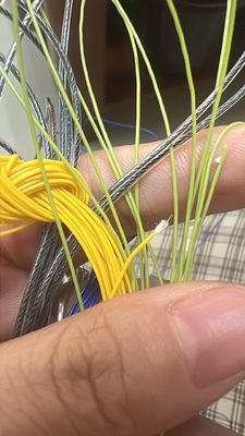 Polyester Lapisan Benang PVC Stirling Benang Sesuai Warna Lapisan Benang Jahit