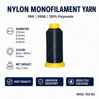 0.15MM 0.18MM 0.20MM 100G 200G 400G 1000G Nylon Polyamide MONO Yarn Factory Sell Directly